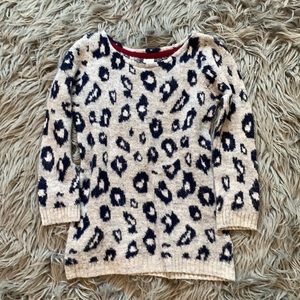 Blue and Grey Cheetah Print Top